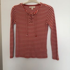 Michael Kors stripped red top